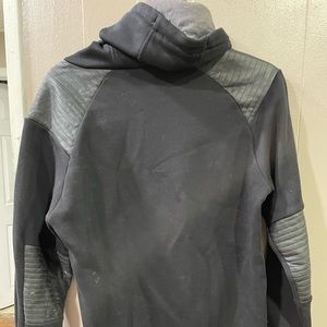 H&M Open Hoodie ribbed shoulder and elbow pad hoodie size S